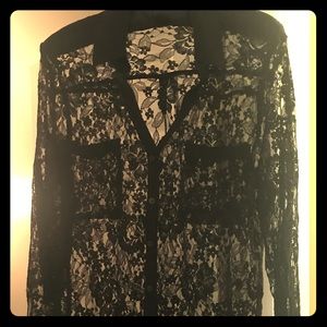 Express Portofino lace shirt
